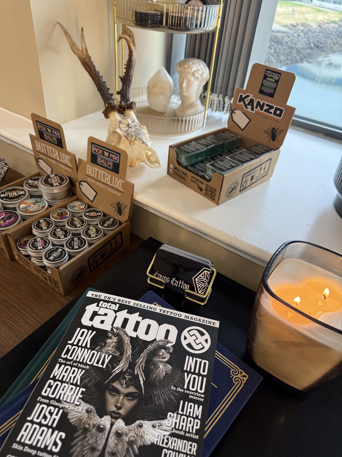 Inside the coupstattoo private studio in Leven, Fife